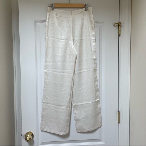 Silk Maison Pearl White Blazer Pant Set NWT - Picture 5 of 11